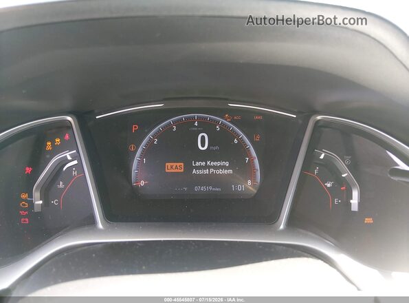 19XFC2F89LE206424 2020 HONDA CIVIC Black Widok tylnych siedzeń