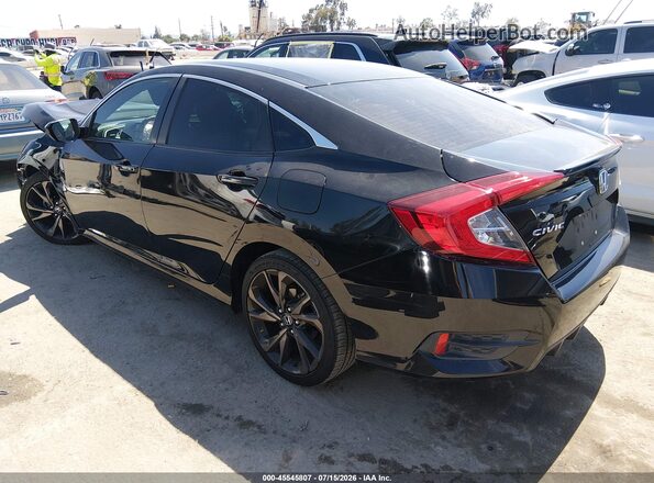 19XFC2F89LE206424 2020 HONDA CIVIC Black Tył lewy