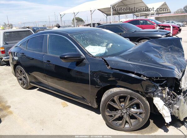 19XFC2F89LE206424 2020 HONDA CIVIC Black Widok wnętrza 360 stopni