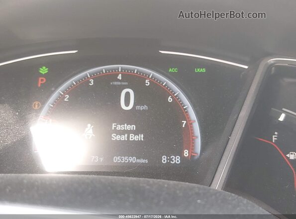 19XFC2F8XKE050229 2019 HONDA CIVIC Silver Вид задніх сидінь