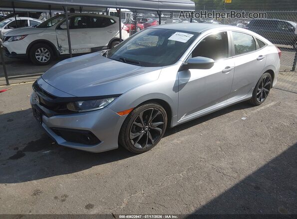 19XFC2F8XKE050229 2019 HONDA CIVIC Silver Передня ліва чверть