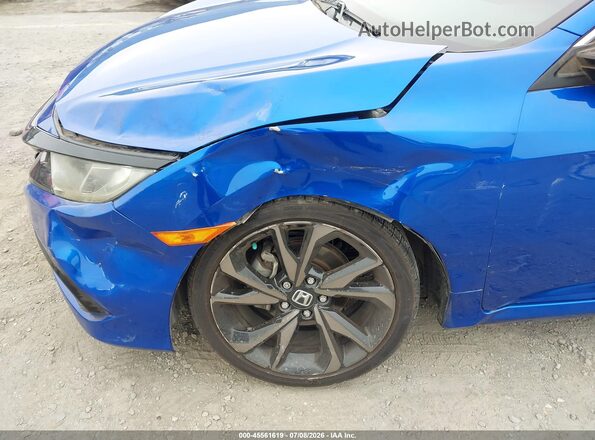19XFC2F8XKE209976 2019 HONDA CIVIC Blue Вид спереду