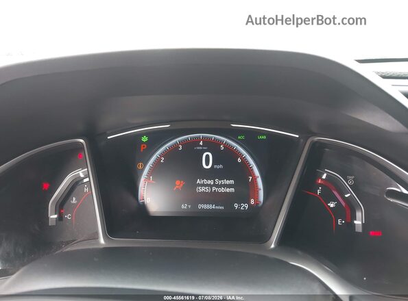 19XFC2F8XKE209976 2019 HONDA CIVIC Blue Вид задніх сидінь