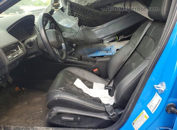 19XFL1G81PE400640 2023 HONDA CIVIC Blue წინა სალონის ხედი