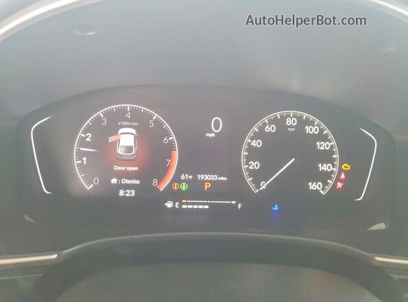 19XFL1H71NE020197 2022 HONDA CIVIC Черный Вид щитка приборов