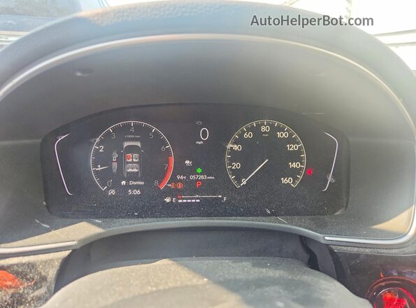 19XFL1H75PE016446 2023 HONDA CIVIC Gray ხელსაწყოთა პანელის ხედი