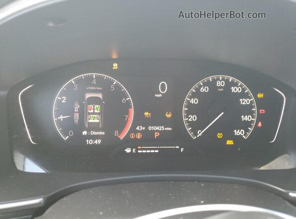 19XFL1H76NE017263 2022 HONDA CIVIC Белый Вид щитка приборов