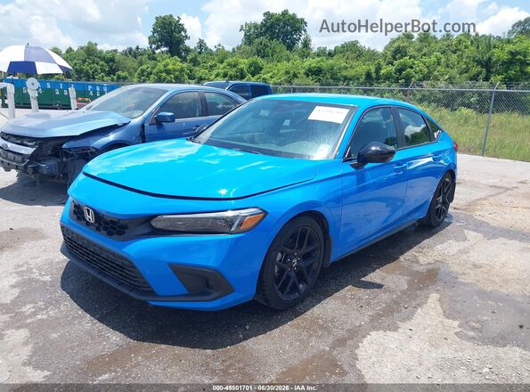 19XFL2G89RE019160 2024 HONDA CIVIC Blue Передня ліва чверть