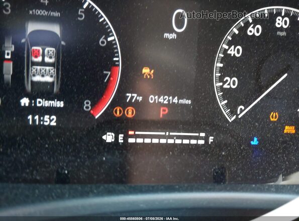 19XFL2H59RE023567 2024 HONDA CIVIC Gray Widok wnętrza 360 stopni