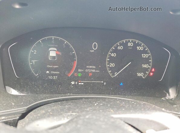 19XFL2H80PE004610 2023 HONDA CIVIC Gray ხელსაწყოთა პანელის ხედი