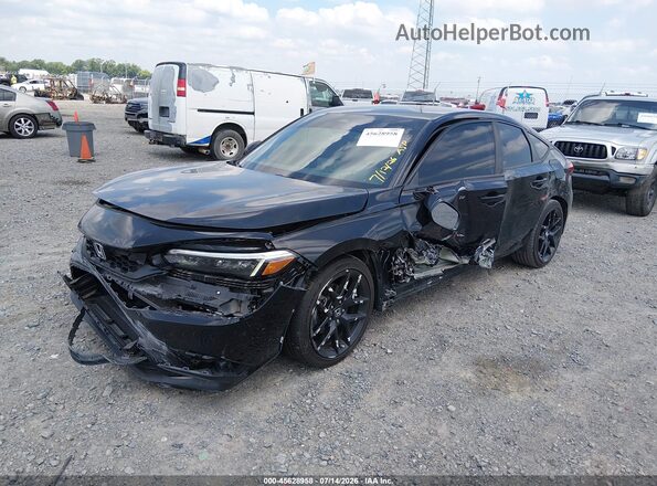 19XFL2H80RE040879 2024 HONDA CIVIC Black Առջևի ձախ երեք քառորդ տեսարան