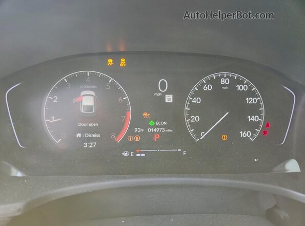 19XFL2H80SE028494 2025 HONDA CIVIC Blue Вид щитка приладів