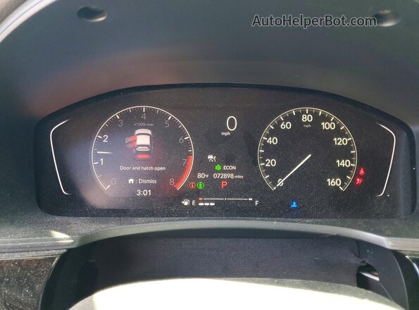 19XFL2H81NE007853 2022 HONDA CIVIC Gray Вид щитка приладів