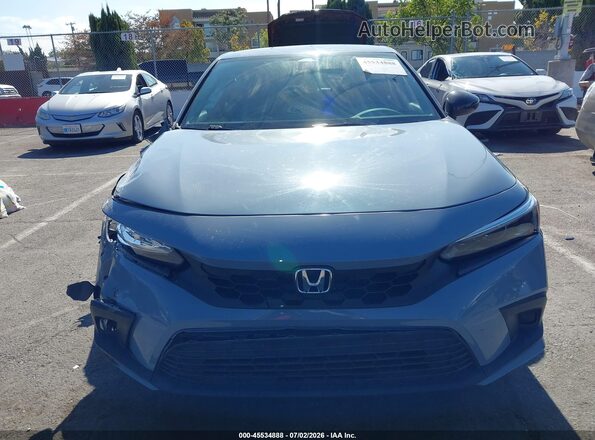 19XFL2H82NE012530 2022 HONDA CIVIC Blue Вид щитка приладів
