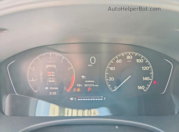 19XFL2H82TE014968 2026 HONDA CIVIC Blue ხელსაწყოთა პანელის ხედი