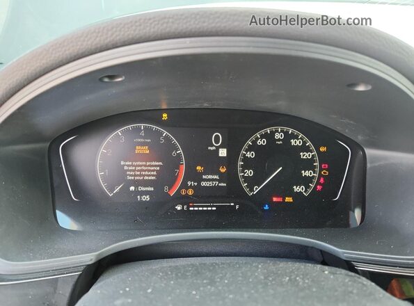 19XFL2H82TE020057 2026 HONDA CIVIC Blue Vista del cuadro de instrumentos