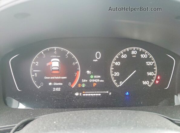 19XFL2H83PE004245 2023 HONDA CIVIC Blue ხელსაწყოთა პანელის ხედი