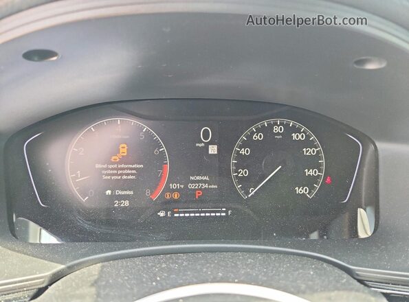 19XFL2H83SE020423 2025 HONDA CIVIC Gray Widok zestawu wskaźników
