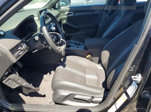 19XFL2H84PE021149 2023 HONDA CIVIC Black Front interior view