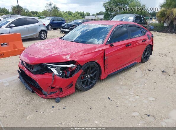 19XFL2H84RE030890 2024 HONDA CIVIC Red წინა მარცხენა ხედი სამი მეოთხედიდან