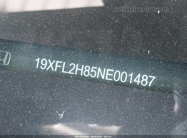 19XFL2H85NE001487 2022 HONDA CIVIC Black Widok komory silnika