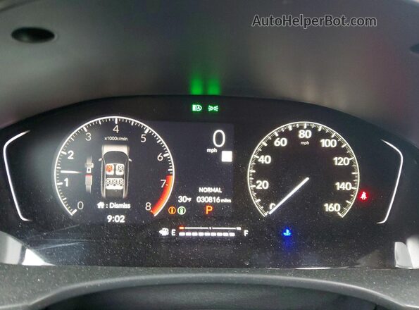 19XFL2H85PE016364 2023 HONDA CIVIC Blue Instrument cluster view