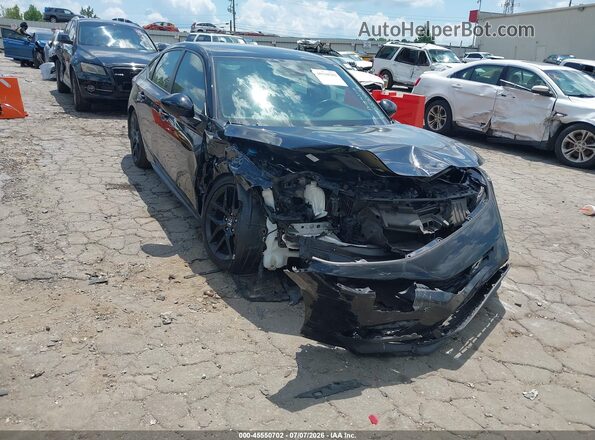19XFL2H86NE002499 2022 HONDA CIVIC Black Դիմացի տեսք