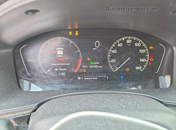 19XFL2H86RE007983 2024 HONDA CIVIC Red Вид щитка приладів