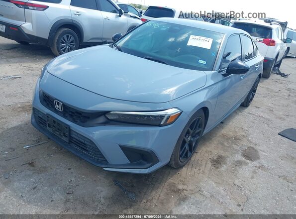 19XFL2H87NE000762 2022 HONDA CIVIC Blue Առջևի ձախ երեք քառորդ տեսարան