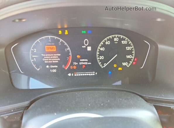 19XFL2H87NE008683 2022 HONDA CIVIC White Вид щитка приладів