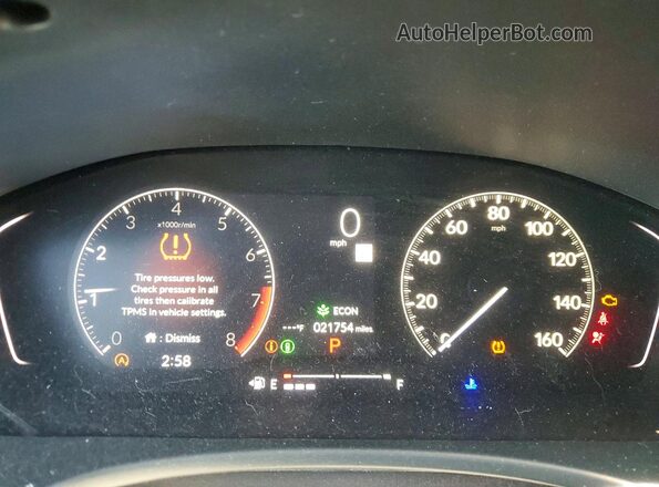 19XFL2H87RE038854 2024 HONDA CIVIC Blue Вид щитка приладів