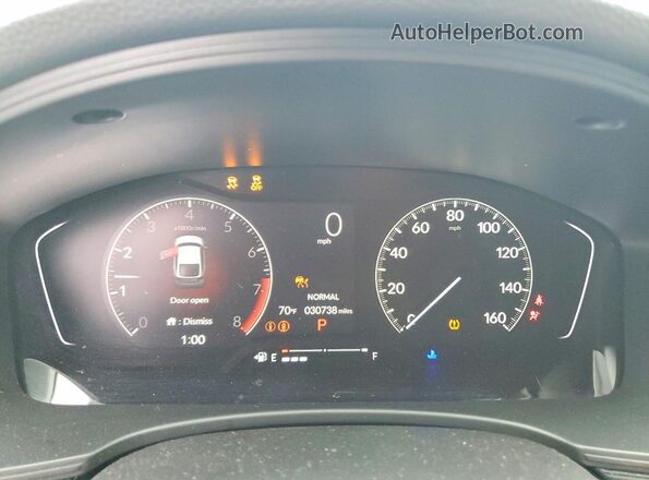 19XFL2H88RE041892 2024 HONDA CIVIC Gray ხელსაწყოთა პანელის ხედი