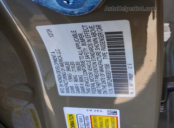 19XFL2H89SE011595 2025 HONDA CIVIC Tan Widok komory silnika