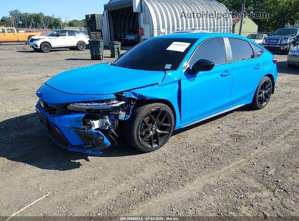 19XFL2H8XRE003399 2024 HONDA CIVIC Blue Առջևի ձախ երեք քառորդ տեսարան