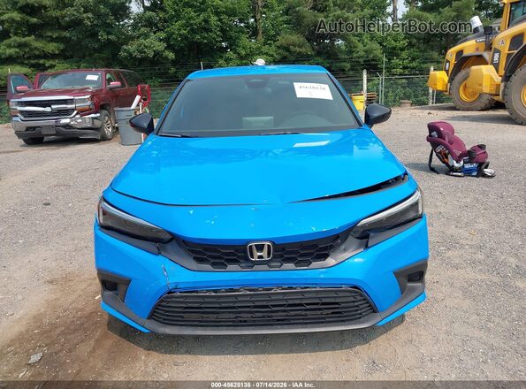 19XFL2H8XRE040923 2024 HONDA CIVIC Blue Instrument cluster view