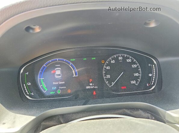 19XZE4F50KE001596 2019 HONDA INSIGHT White Սարքավորումների վահանակի տեսք