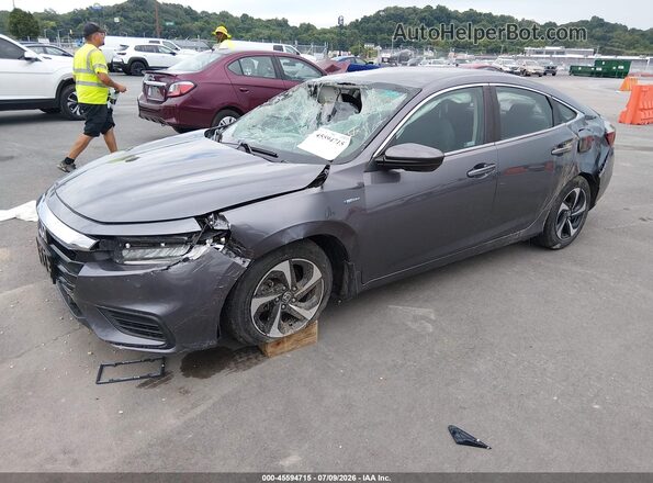 19XZE4F50NE011999 2022 HONDA INSIGHT Gray Առջևի ձախ երեք քառորդ տեսարան