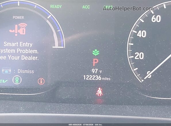 19XZE4F51LE006095 2020 HONDA INSIGHT Gray Вид задніх сидінь
