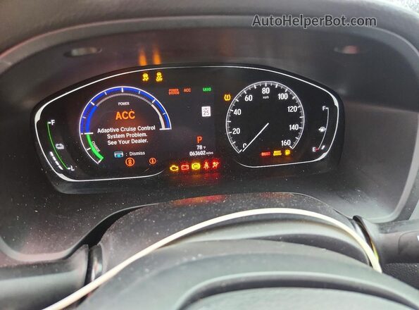 19XZE4F51LE006453 2020 HONDA INSIGHT White Widok zestawu wskaźników