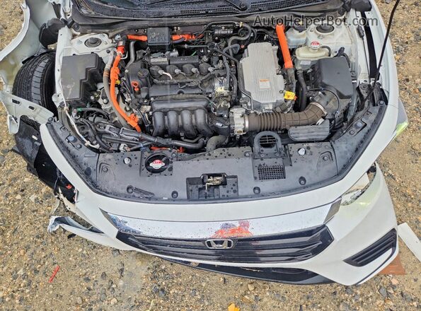 19XZE4F51LE006453 2020 HONDA INSIGHT White Widok wnętrza z tyłu