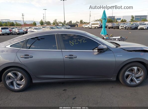 19XZE4F52KE030436 2019 HONDA INSIGHT Gray Панорамний вид салону 360°