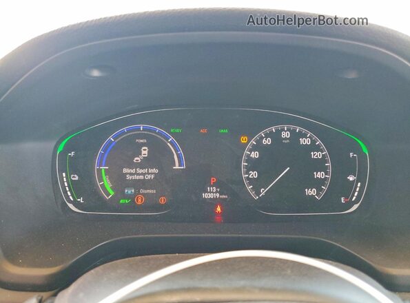 19XZE4F52ME002364 2021 HONDA INSIGHT Серый Вид щитка приборов