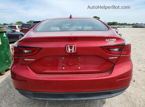 19XZE4F52ME005409 2021 HONDA INSIGHT Red უკანა ხედი