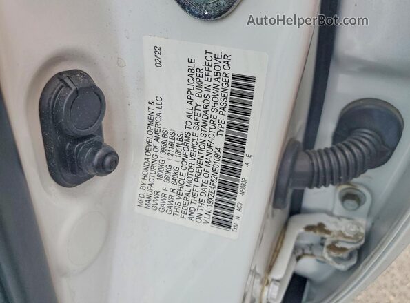 19XZE4F52NE010904 2022 HONDA INSIGHT White Շարժիչի բաժամունքի տեսք