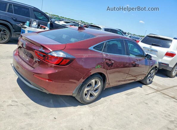 19XZE4F53LE008253 2020 HONDA INSIGHT Maroon Задня права чверть