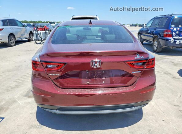 19XZE4F53LE008253 2020 HONDA INSIGHT Maroon Вид ззаду