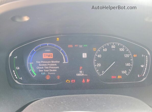19XZE4F53LE009645 2020 HONDA INSIGHT Белый Вид щитка приборов