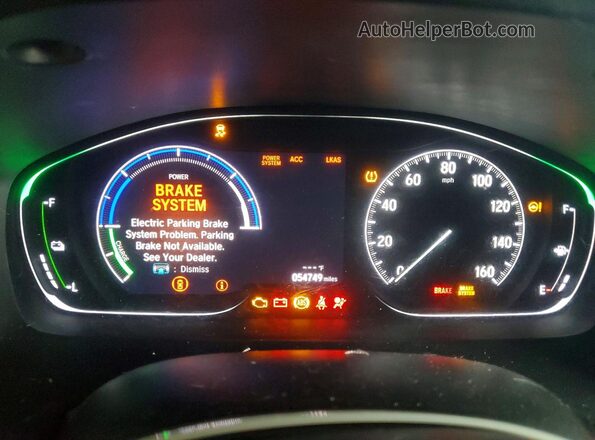 19XZE4F53LE010536 2020 HONDA INSIGHT Серый Вид щитка приборов