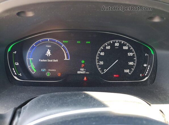 19XZE4F53NE007512 2022 HONDA INSIGHT Charcoal ხელსაწყოთა პანელის ხედი