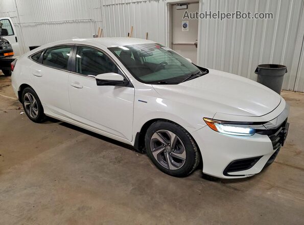 19XZE4F54KE012455 2019 HONDA INSIGHT White Przód prawy